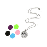 Maxbell Aromatherapy Essential Oil Diffuser Pendant Necklace Lotus