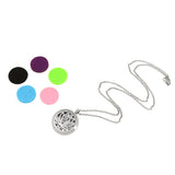 Maxbell Aromatherapy Essential Oil Diffuser Pendant Necklace Lotus