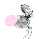Maxbell Aromatherapy Essential Oil Diffuser Pendant Necklace Lotus