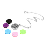 Maxbell Aromatherapy Essential Oil Diffuser Pendant Necklace Crystal Footprint