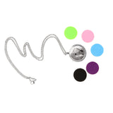 Maxbell Aromatherapy Essential Oil Diffuser Pendant Necklace Crystal Footprint