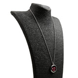 Maxbell Aromatherapy Essential Oil Diffuser Pendant Necklace Crystal Footprint