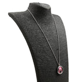 Maxbell Aromatherapy Essential Oil Diffuser Pendant Necklace Crystal Double Heart