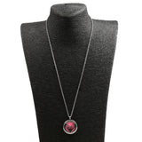 Maxbell Aromatherapy Essential Oil Diffuser Pendant Necklace Crystal Double Heart