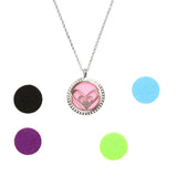 Maxbell Aromatherapy Essential Oil Diffuser Pendant Necklace Crystal Double Heart
