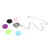 Maxbell Aromatherapy Essential Oil Diffuser Pendant Necklace Crystal Double Heart