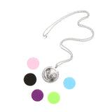 Maxbell Aromatherapy Essential Oil Diffuser Pendant Necklace Crystal Double Heart