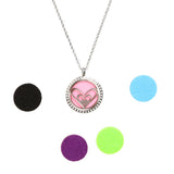 Maxbell Aromatherapy Essential Oil Diffuser Pendant Necklace Crystal Double Heart