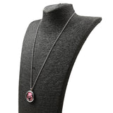 Maxbell Aromatherapy Essential Oil Diffuser Pendant Necklace Crystal Double Heart