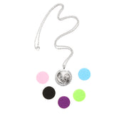 Maxbell Aromatherapy Essential Oil Diffuser Pendant Necklace Crystal Double Heart