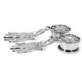 Maxbell Dreamcatcher Cute Feather Pendant Dangle Ear Plug Tunnel Crystal Gauge 16mm