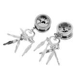 Maxbell Dreamcatcher Cute Feather Pendant Dangle Ear Plug Tunnel Crystal Gauge 16mm