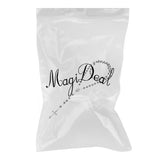 Maxbell Mens Hip 8mm Bead Rosary Pray Hand Jesus Cross Pendant Necklace Black