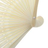 Maxbell Single-sided DIY Craft Fancy Dance Party Paper Hand Fan- Red