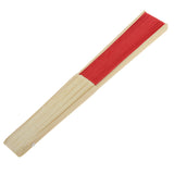 Maxbell Single-sided DIY Craft Fancy Dance Party Paper Hand Fan- Red