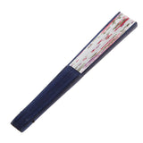 Maxbell Flower Pattern Hand Fan Party Handheld Folding Fan - White