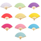 Maxbell Double-sided DIY Craft Fancy Dance Party Paper Hand Fan- Light Yellow