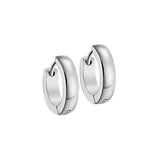 Maxbell 316L Stainless Steel Men Women Hoop Earrings Huggie Ear Clip Piercing Silver