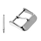 Maxbell Stainless Steel Polishing Buckle Pin Part for Watch Strap Band Silver 22mm