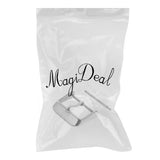 Maxbell Stainless Steel Polishing Buckle Pin Part for Watch Strap Band Silver 22mm
