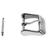 Maxbell Stainless Steel Polishing Buckle Pin Part for Watch Strap Band Silver 22mm