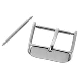 Maxbell Stainless Steel Polishing Buckle Pin Part for Watch Strap Band Silver 22mm