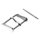 Maxbell Stainless Steel Polishing Buckle Pin Part for Watch Strap Band Silver 22mm