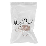 Maxbell 20pcs 30mm Round Hoop Loop Leverback Earring Making Findings Rose Gold
