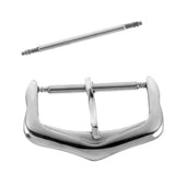 Maxbell Watch Band Pin Buckle Polished Solid Stainless Steel Wrist Strap Clasp 20mm
