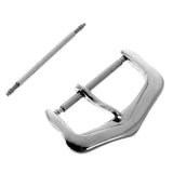Maxbell Watch Band Pin Buckle Polished Solid Stainless Steel Wrist Strap Clasp 20mm