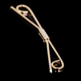Maxbell Men's Stylish Shirt Collar Clip Bar Pin Clip Chain Tie Brooch Necktie Gold