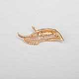 Maxbell Chic Crystal Rhinestone Leaf Grasshopper Locust Cricket Pin Brooch  Red