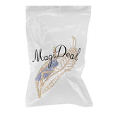 Maxbell Chic Crystal Rhinestone Leaf Grasshopper Locust Cricket Pin Brooch  Blue