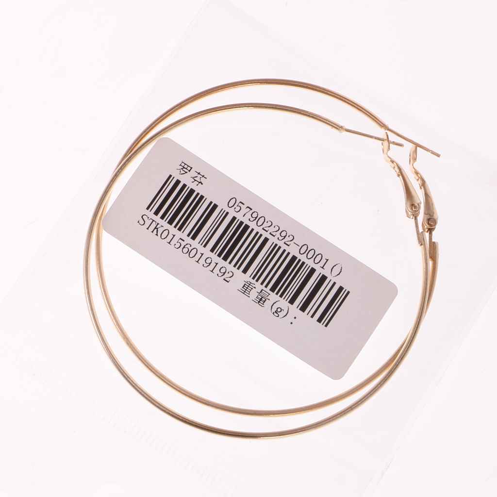Maxbell Fashion Women Girls Alloy Smooth Big Large Round Hoop Earrings 60mm Gold