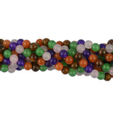 Maxbell 8mm Assorted Semi-precious Gemstone Loose Beads Round Fashion Decor