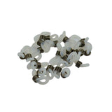 Maxbell 25Pcs Eyeglasses Chain Holder Ends Loops Cream Rubber Hematite gunmetal