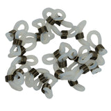 Maxbell 25Pcs Eyeglasses Chain Holder Ends Loops Cream Rubber Hematite gunmetal