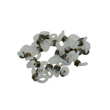 Maxbell 25Pcs Eyeglasses Chain Holder Ends Loops Cream Rubber Hematite gunmetal