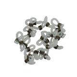 Maxbell 25Pcs Eyeglasses Chain Holder Ends Loops Cream Rubber Hematite gunmetal