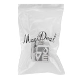 Maxbell Love Heart Pattern Cube Cremation Ashes Holder Urn Memorial Keepsake Pendant
