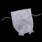 Maxbell Wedding Bridesmaid Bridal Diamante Dolly Bag Satin Pouch White