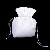 Maxbell Wedding Bridesmaid Bridal Diamante Dolly Bag Satin Pouch White