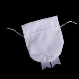 Maxbell Wedding Bridesmaid Bridal Diamante Dolly Bag Satin Pouch White