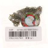 Maxbell Retro Santa Claus Xmas Cabochon Glass Chain Pendant Necklace Anti bronze #4
