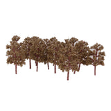Maxbell 20PCS Plastic Abies Holophylla Model Trees Layout Train Scene 1:150