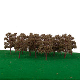Maxbell 20PCS Plastic Abies Holophylla Model Trees Layout Train Scene 1:150