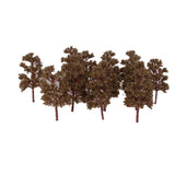 Maxbell 20PCS Plastic Abies Holophylla Model Trees Layout Train Scene 1:150