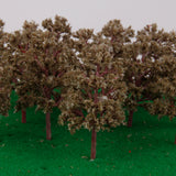 Maxbell 20PCS Plastic Abies Holophylla Model Trees Layout Train Scene 1:150