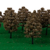 Maxbell 20PCS Plastic Model Trees Train Railway Scenery Landscape 1:100