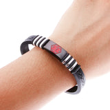 Maxbell Silicone Rubber Medical Alert ID Bracelet Bangle Wristband Magnet Clasp